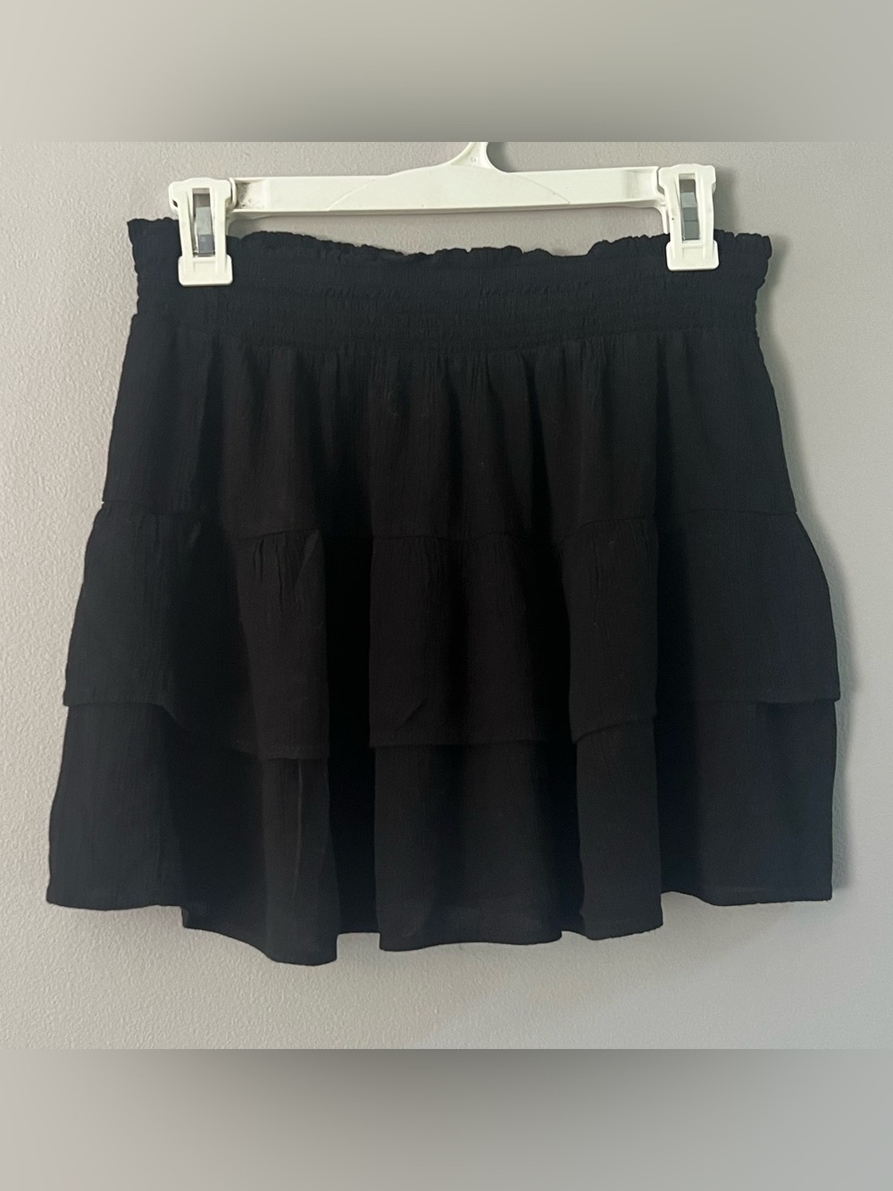 Joe Benbasset Black Tiered Mini Skirt